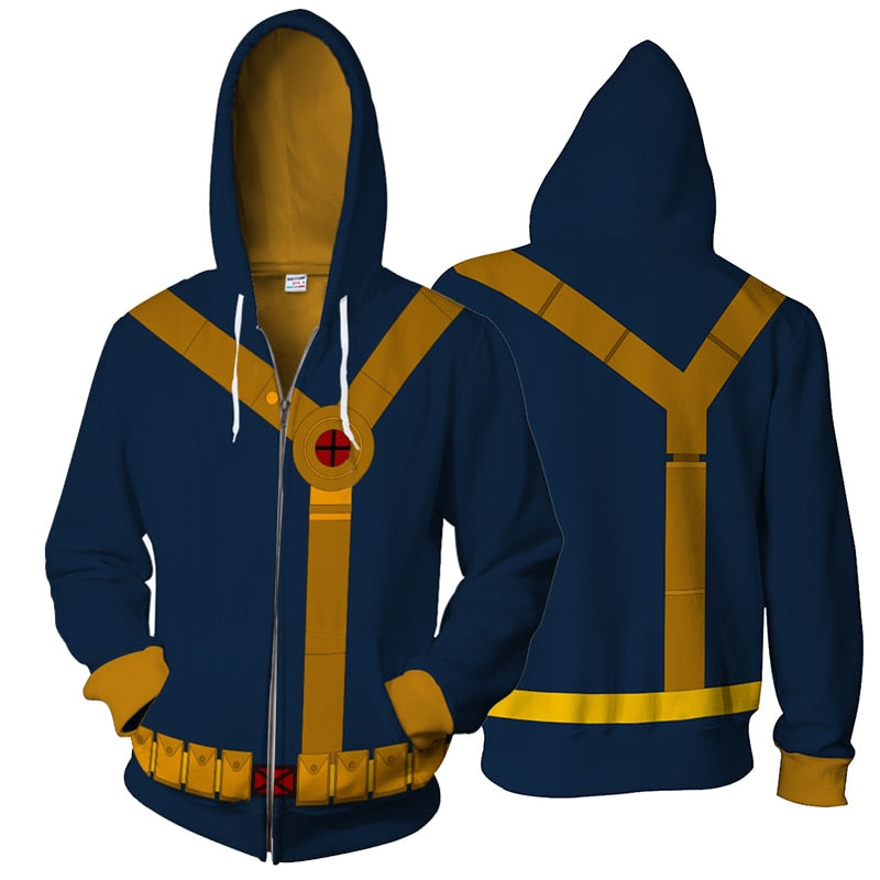 Men's Plus Size Graphic Zip Hoodie