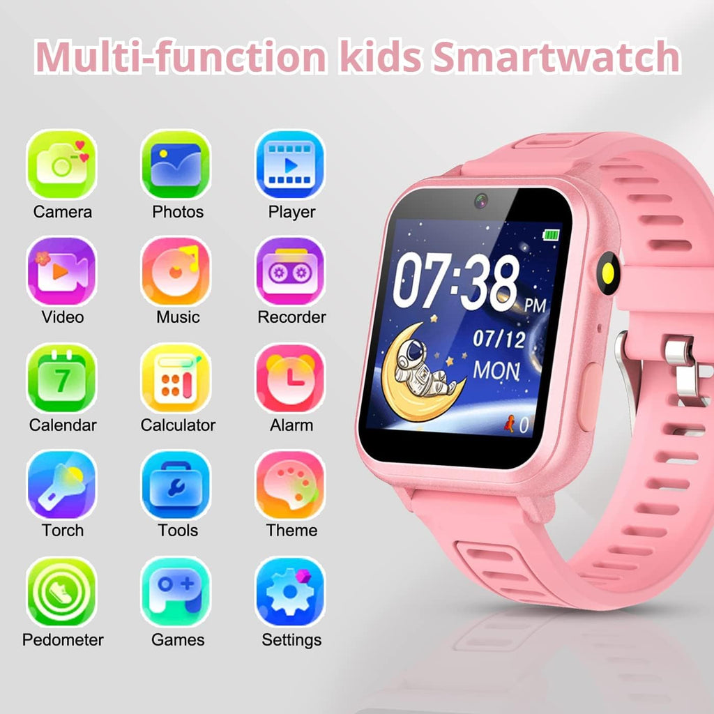 Kids' Smartwatch with Camera, Music & 39 Built-In Games