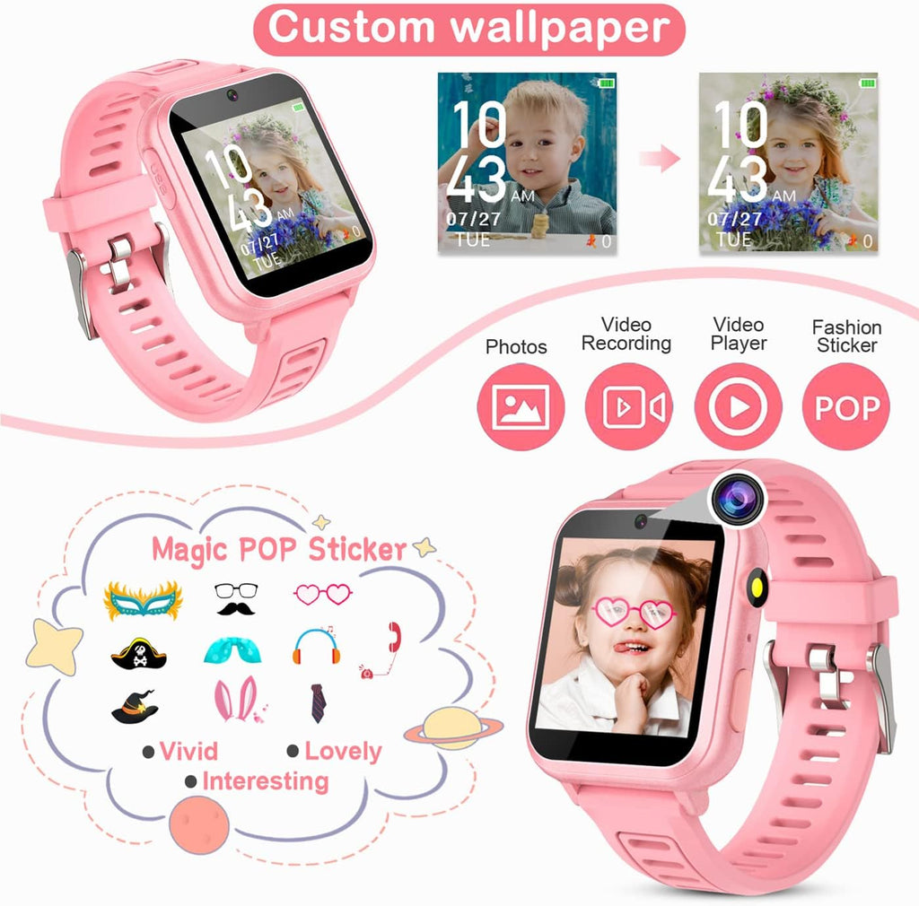 Kids' Smartwatch with Camera, Music & 39 Built-In Games