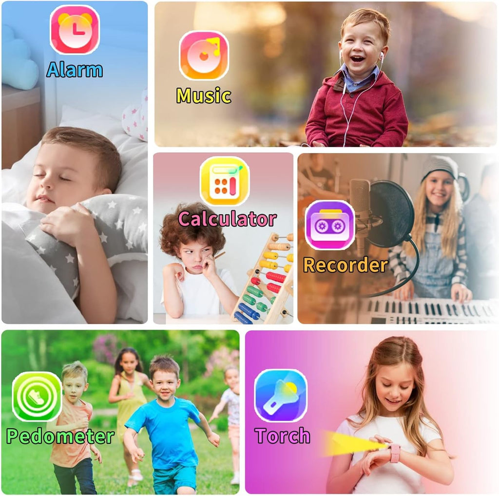 Kids' Smartwatch with Camera, Music & 39 Built-In Games