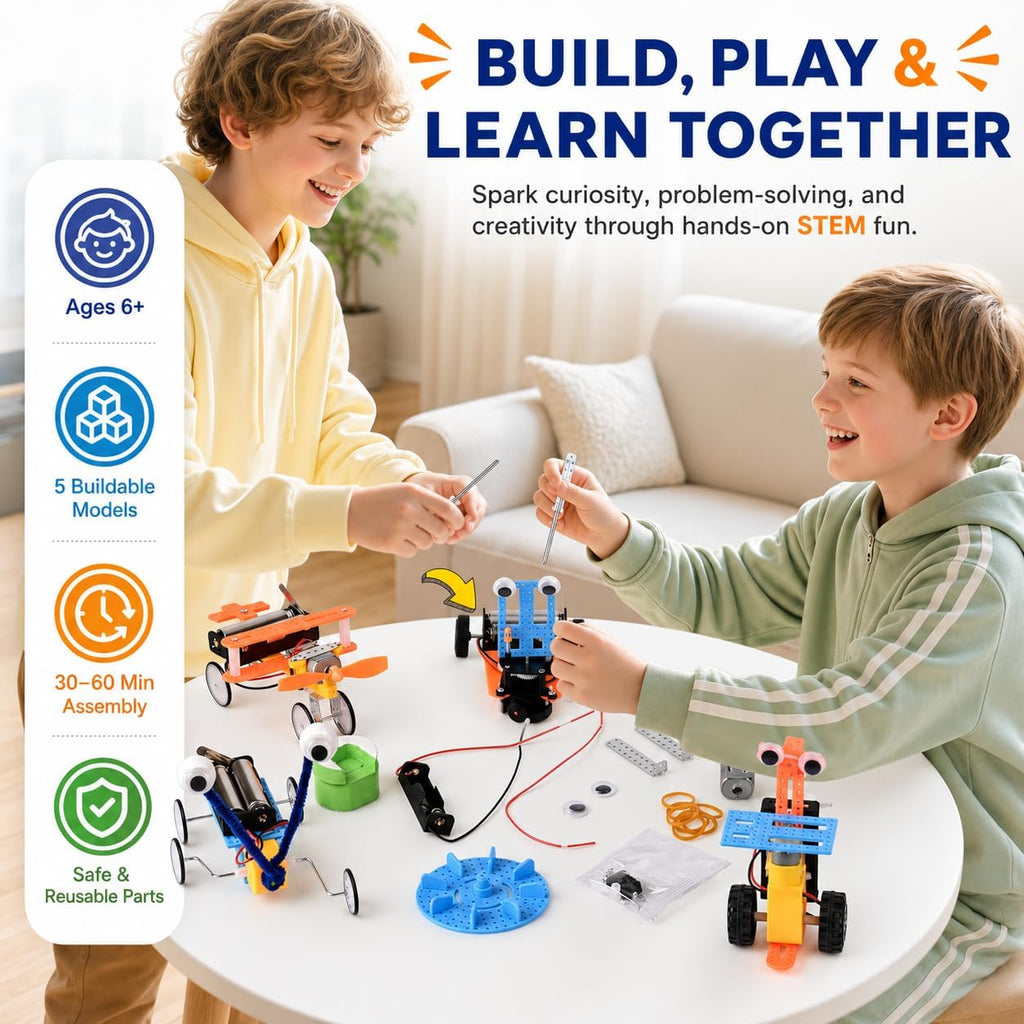 Young Inventor Robot Lab – 5 STEM Robots
