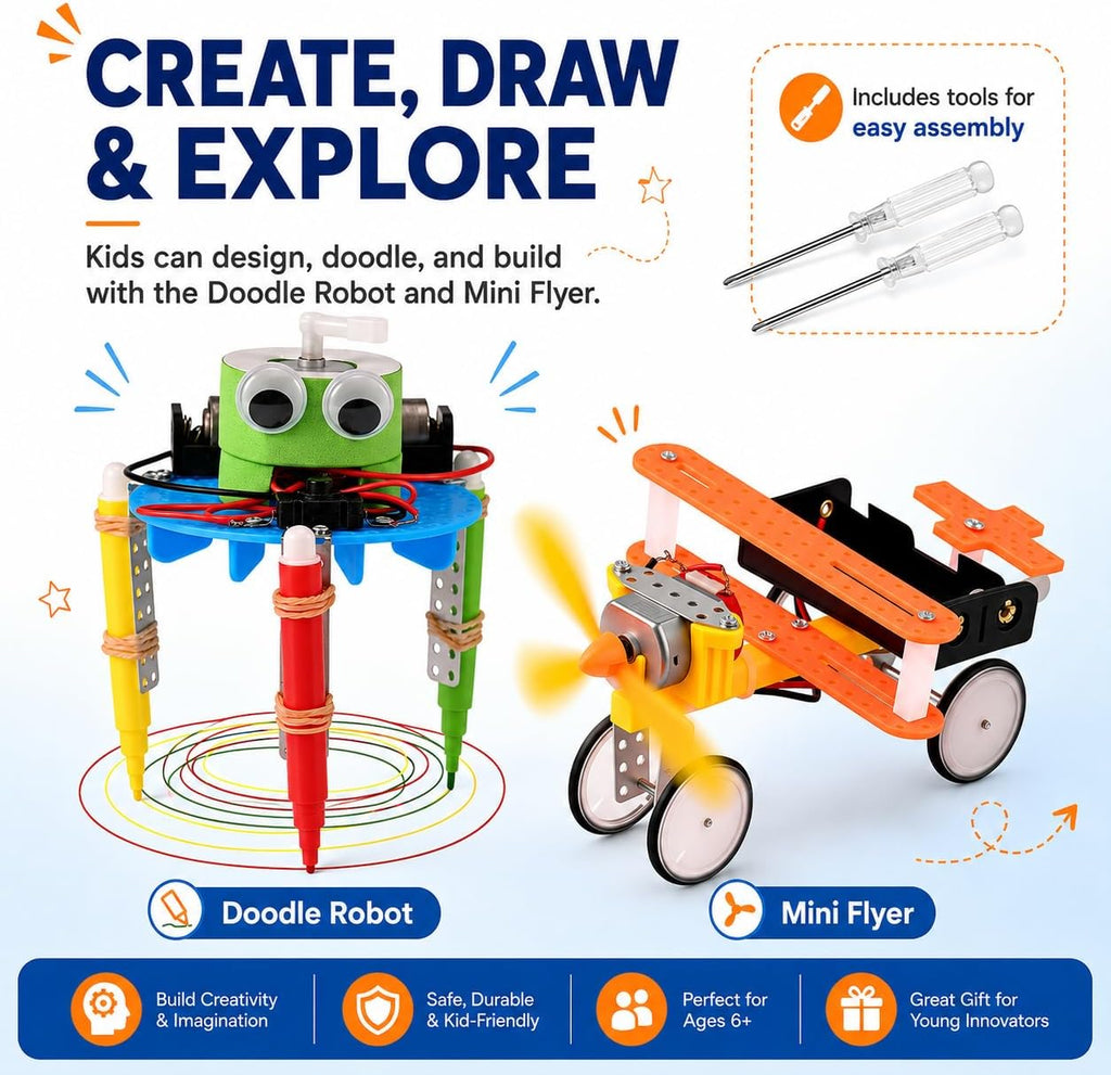 Young Inventor Robot Lab – 5 STEM Robots