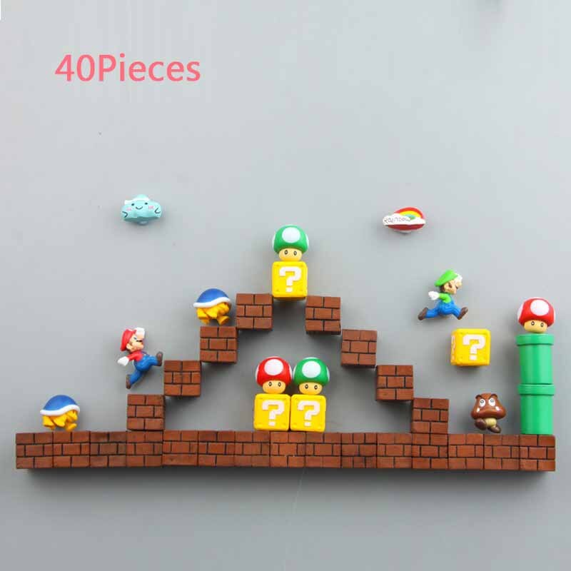 Super Mario Resin Fridge Magnets