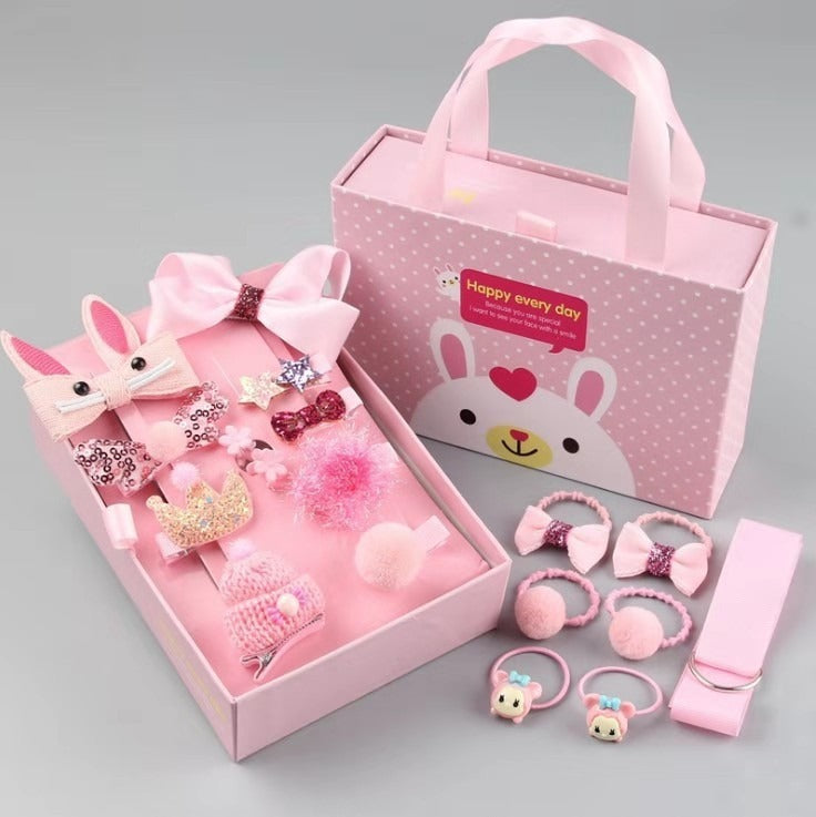 Girls’ Hair Accessory Set, 18 Pieces