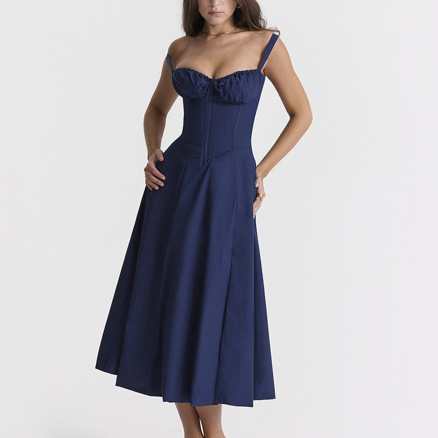 Floral Backless Sleeveless Midi Dress