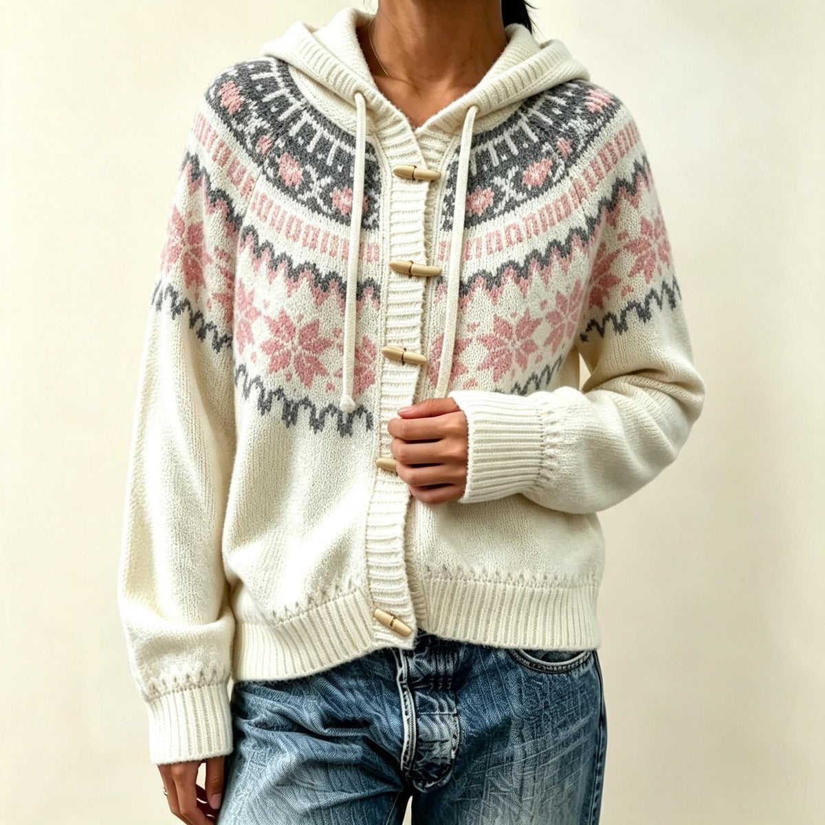 Oversized Button-Front Sweater