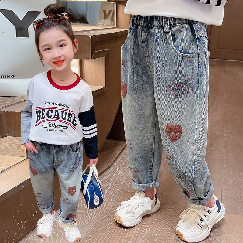 Kids’ Unisex Casual Denim Pants