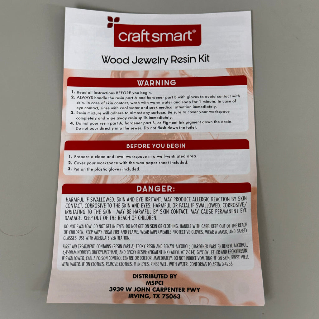 Craft Smart Wood and Resin Jewelry Kit, 82 Pieces