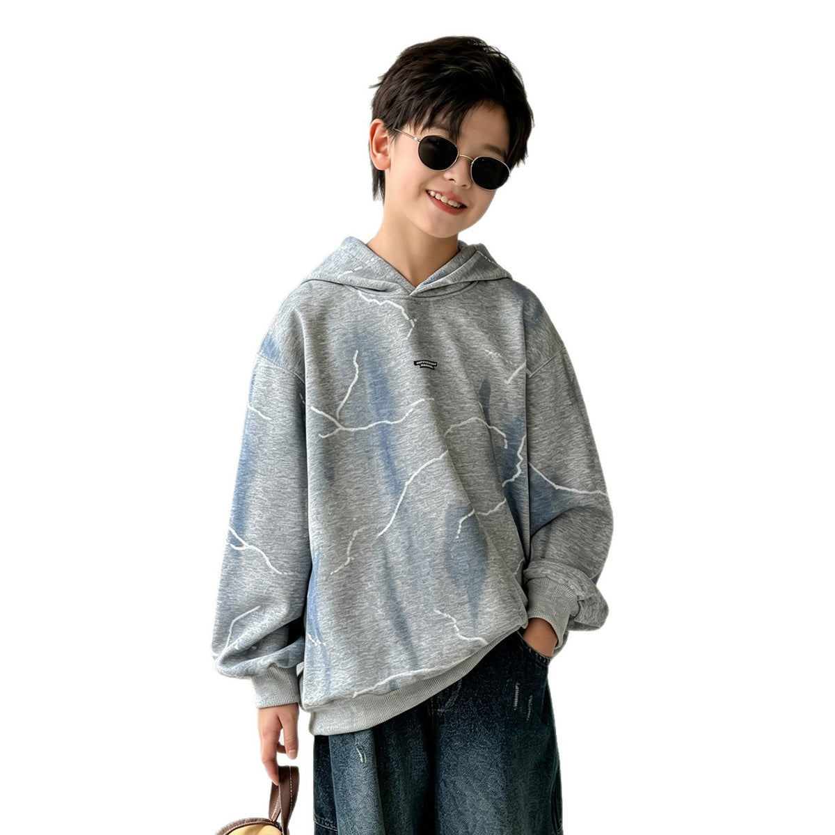 Boys’ Long-Sleeve Hooded Sweatshirt