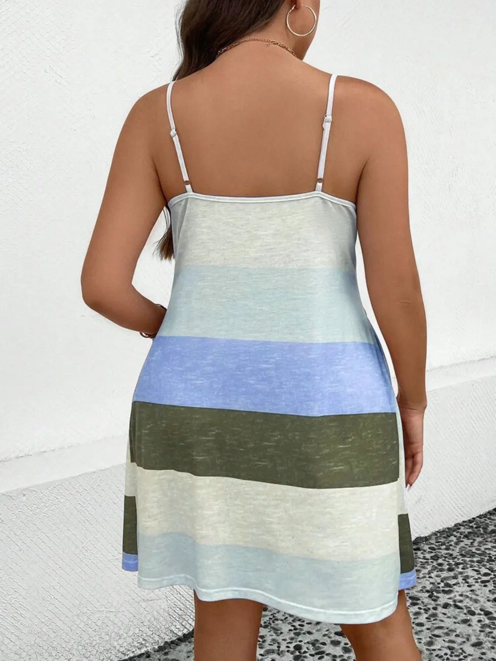 Women's Plus Size Printed Camisole Dress