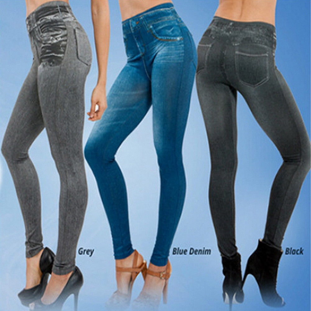 Women's Plus Size Denim Leggings