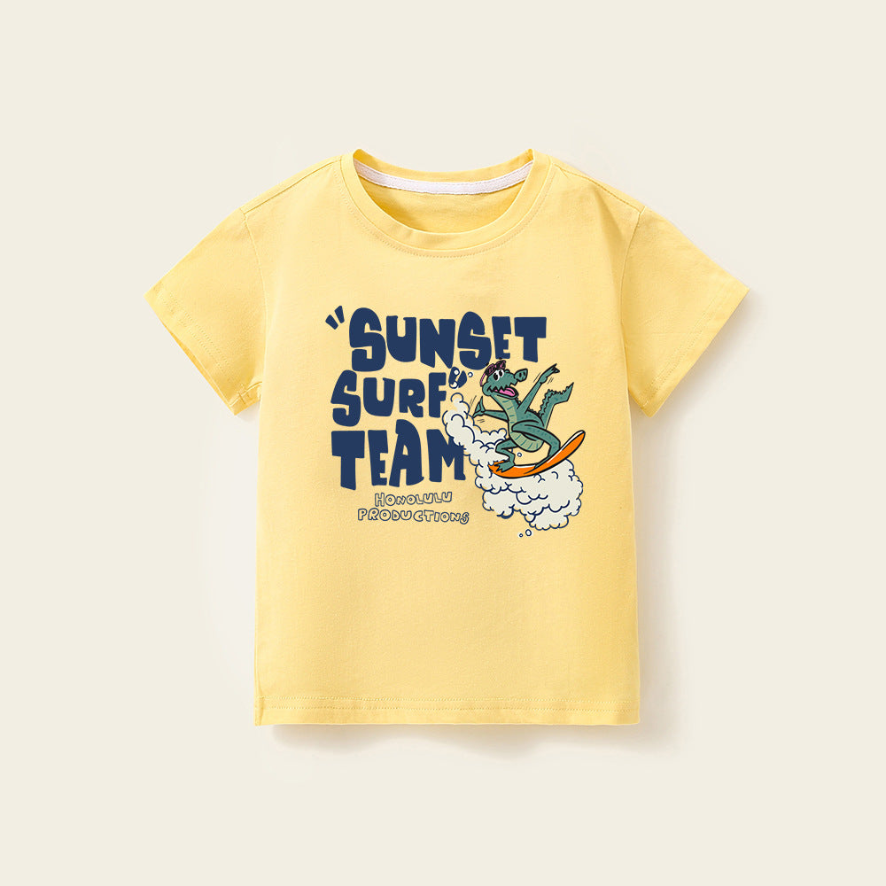 Boys’ White Short-Sleeve T-Shirt