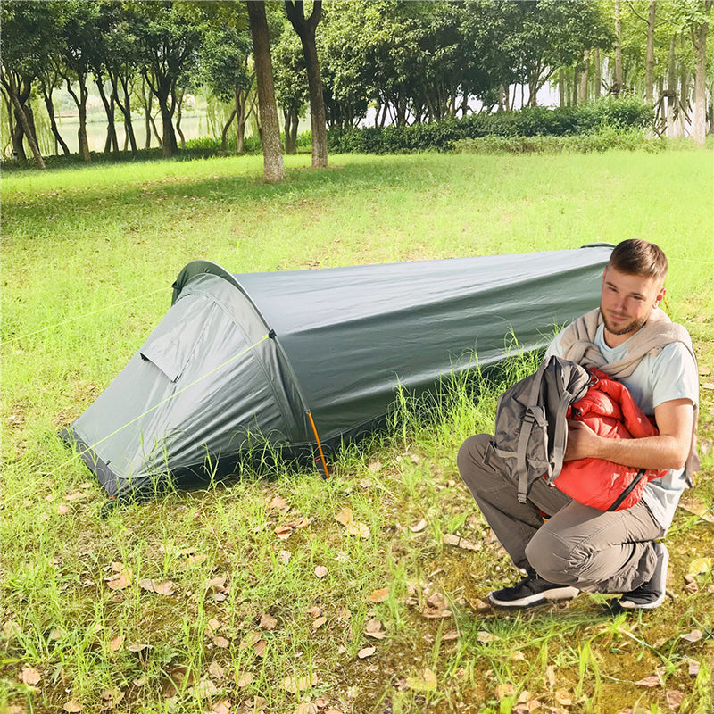 Ultralight 1-Person Backpacking Tent with Carry Bag