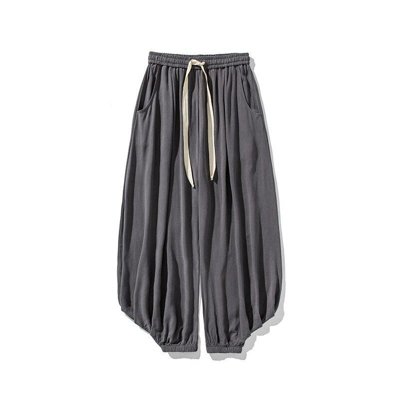 Men's Plus Size Lantern Harem Pants