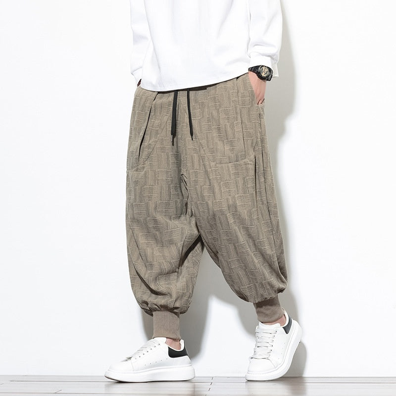 Men's Plus Size Drawstring Harem Pants