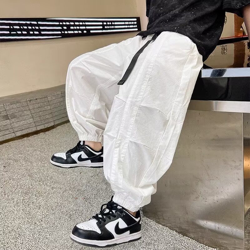 Boys’ White Casual Pants