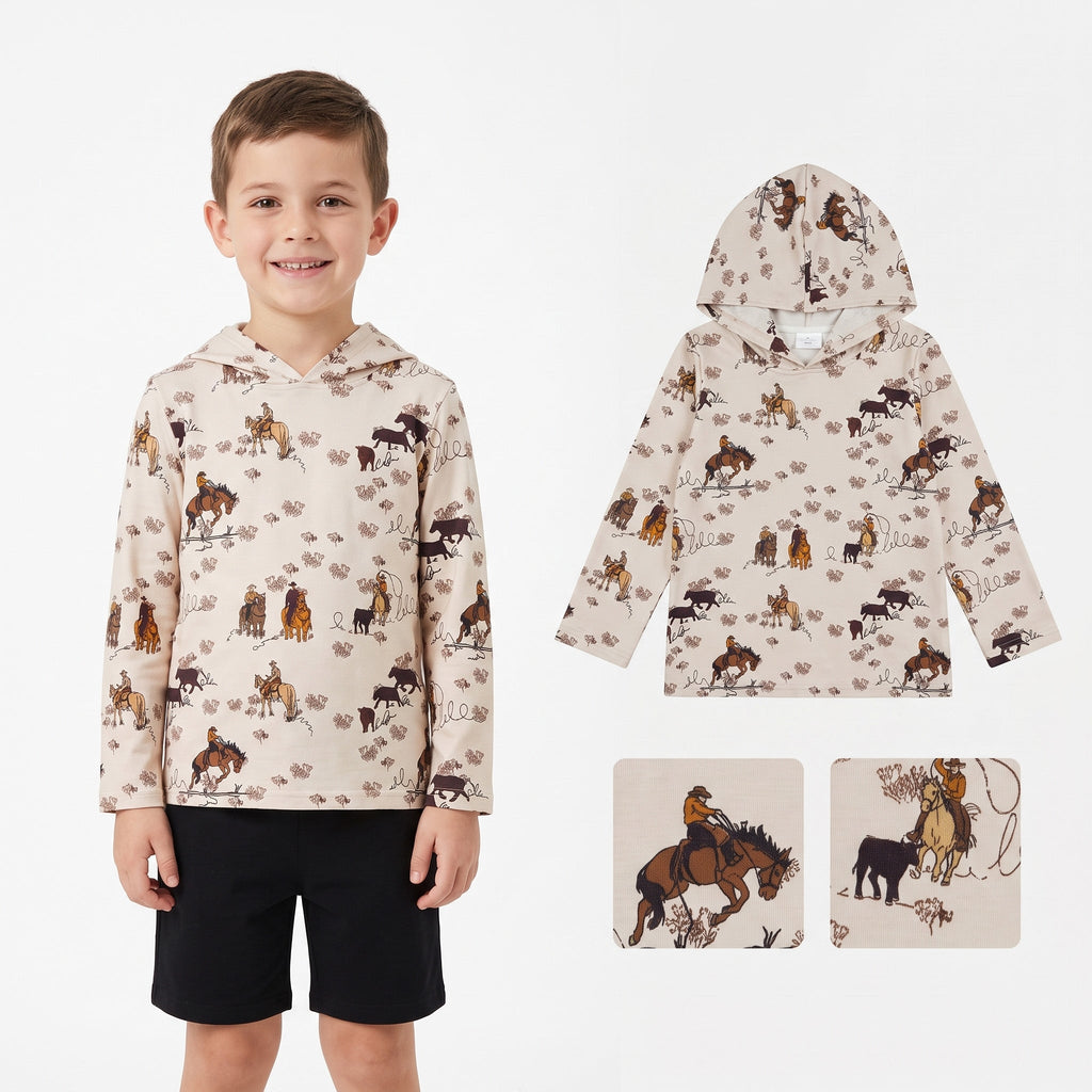 Boys’ Horse Rodeo Western Hoodie