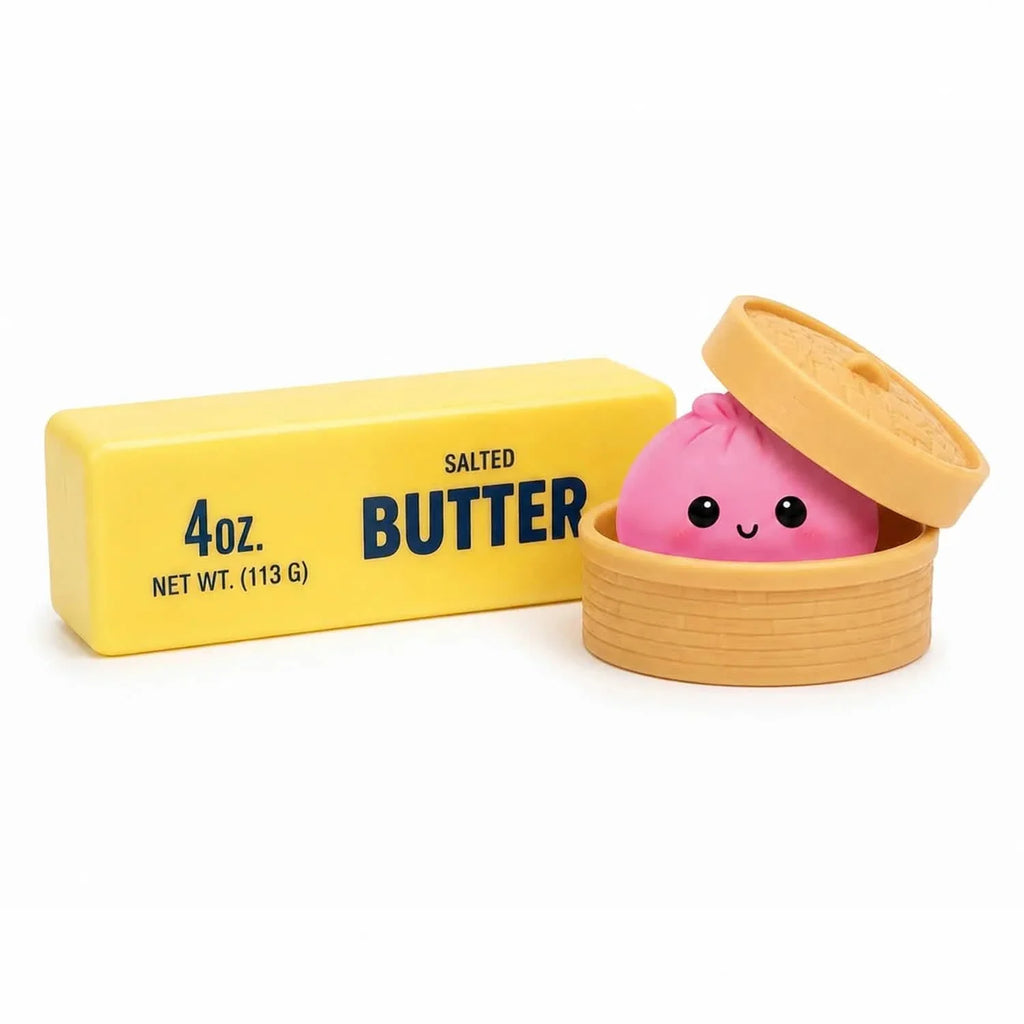 Squishy Dumpling & Butter Fidget Toy Set