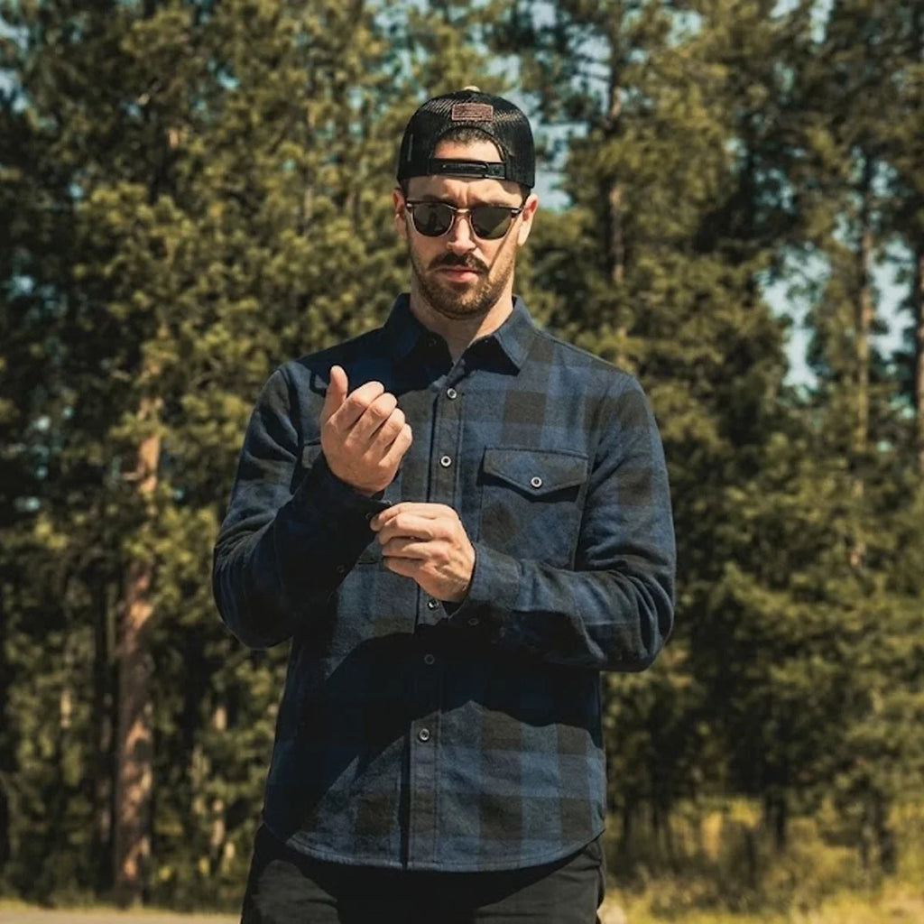 Grey Ghost Men's Plaid Flannel Shirt