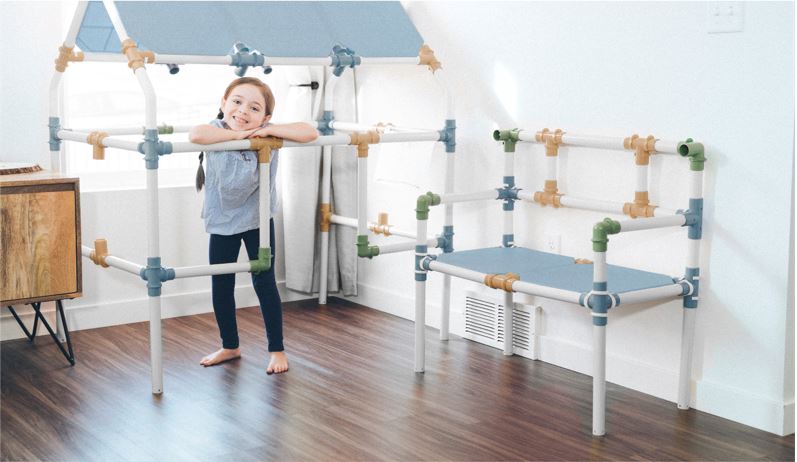 TubeLox Deluxe STEM Building Set – Neutral Colors
