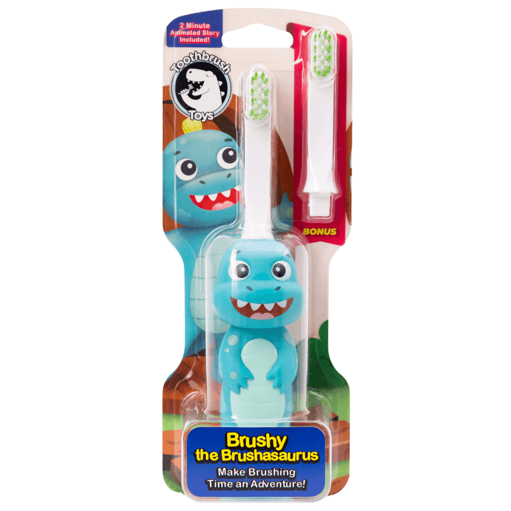 Brushy the Brushasaurus Kids’ Dinosaur Toothbrush
