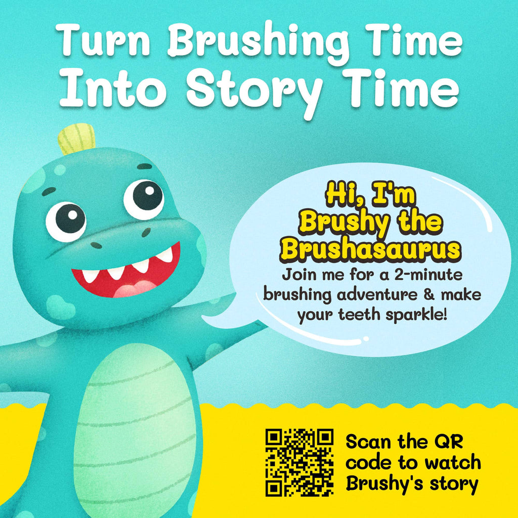 Brushy the Brushasaurus Kids’ Dinosaur Toothbrush