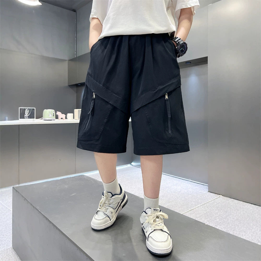 Boys’ Mid-Length Cargo Shorts