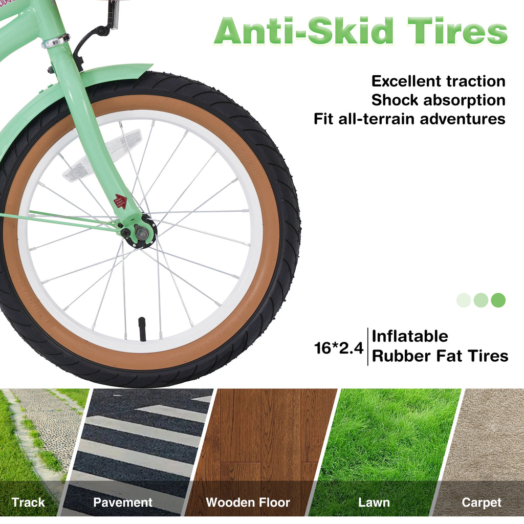 16-Inch Girls’ Bike with Training Wheels