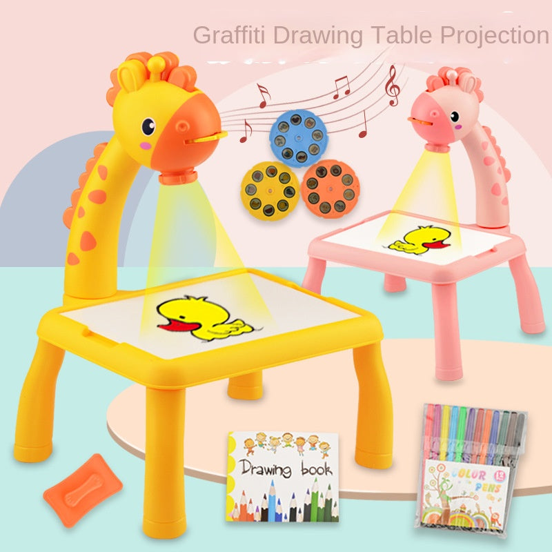 Deer-Shaped Drawing Projector with Sound & Lights