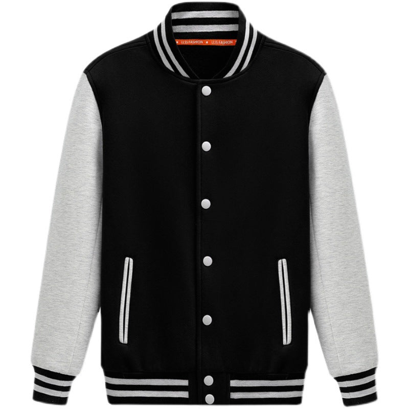 Men's Plus Size Casual Baseball Jacket