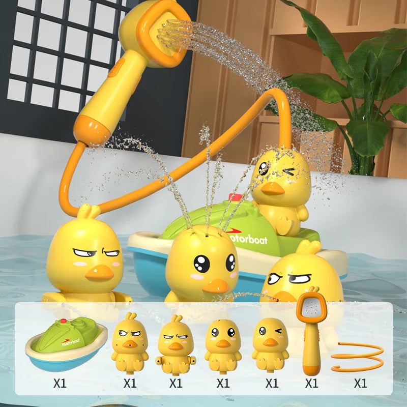 Electric Duck Water-Spray Bath Toy