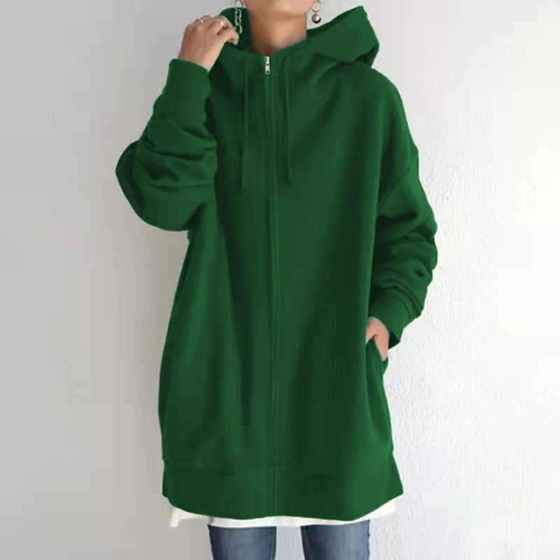 Women's Plush-Lined Zip Hoodie