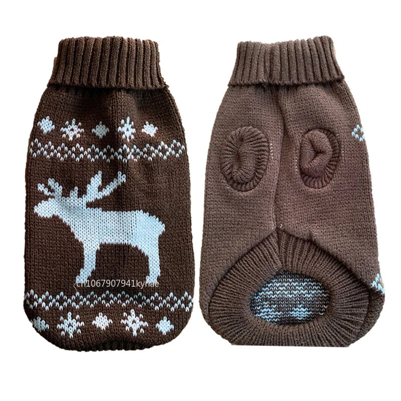 Knitted Winter Dog Sweater for Small & Medium Dogs