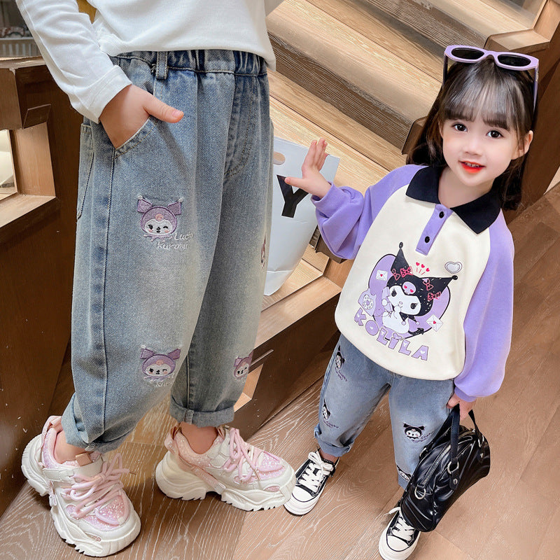 Kids’ Cartoon Denim Pants