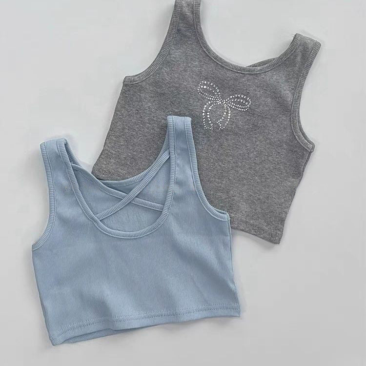 Kids’ Sleeveless Backless Top & Flared Pants Set