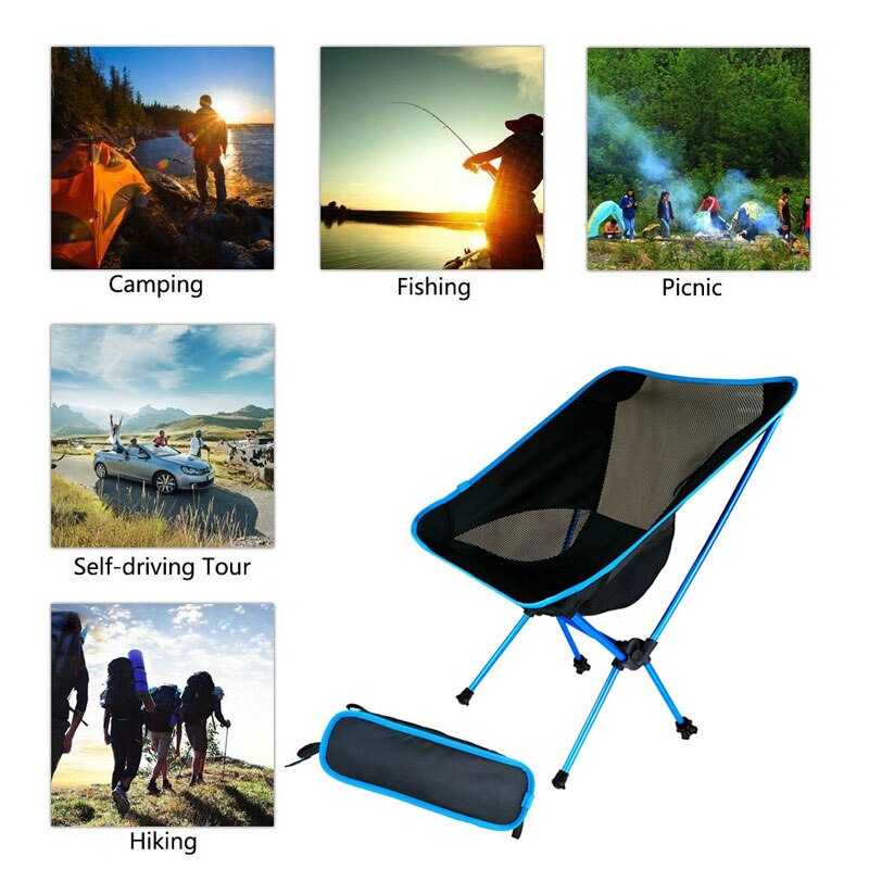 Ultralight Folding Camping Chair with Carry Bag