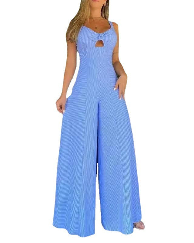 Sleeveless Relaxed Wide-Leg Jumpsuit