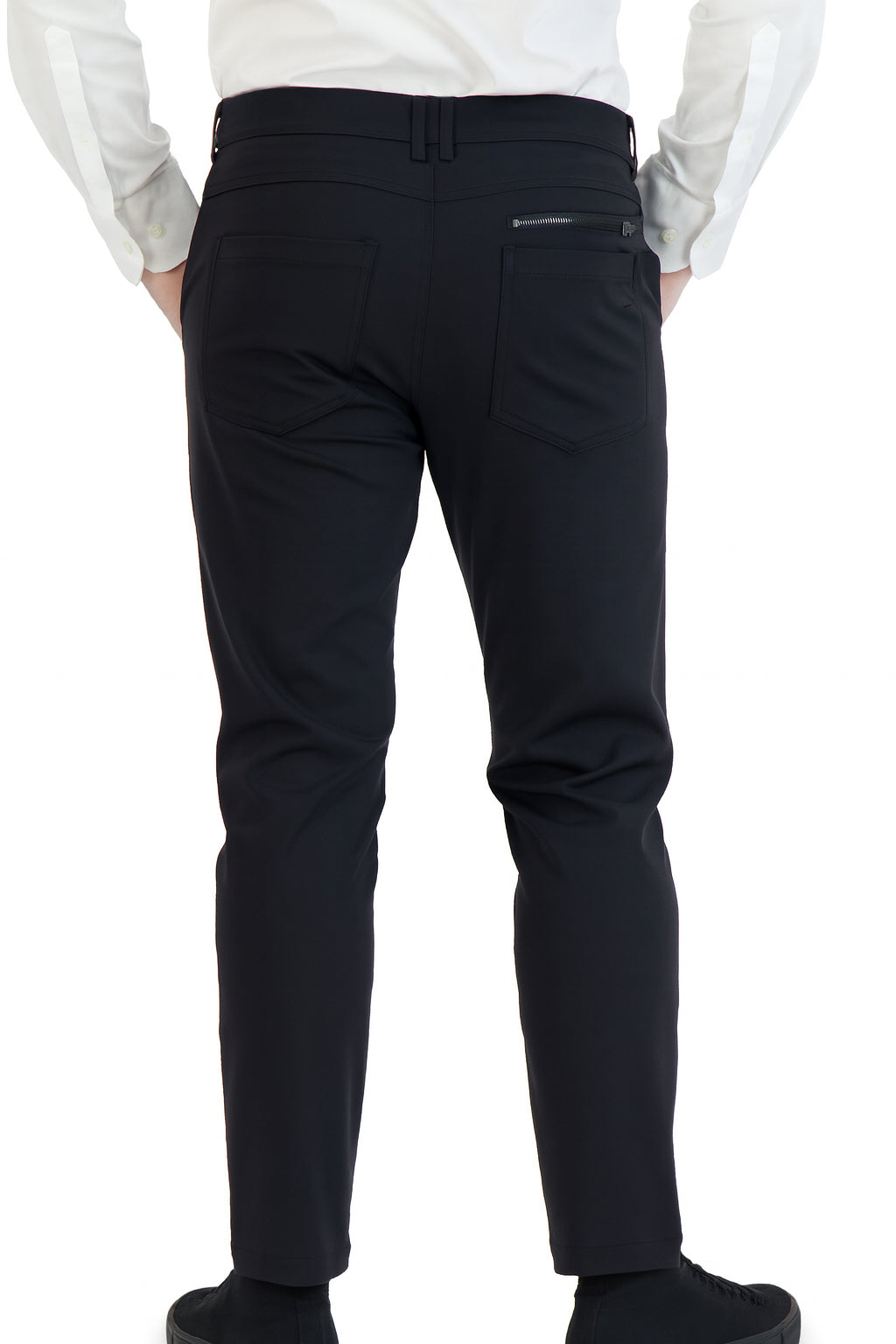 Men's Super-Stretch Casual Chinos – Black