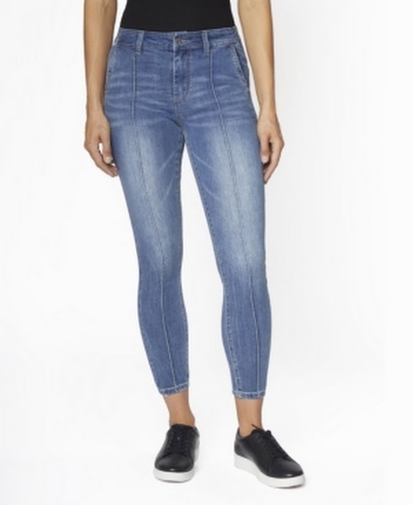 Zoe + Phoebe Juniors High-Rise Pintuck Skinny Jeans