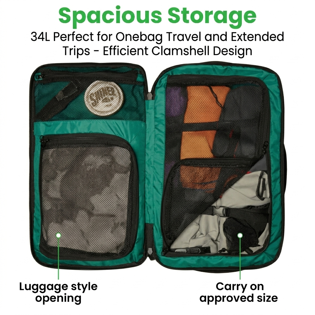 COR Surf Island Hopper 2.0 Travel Backpack — Matte Black, 28L & 34L