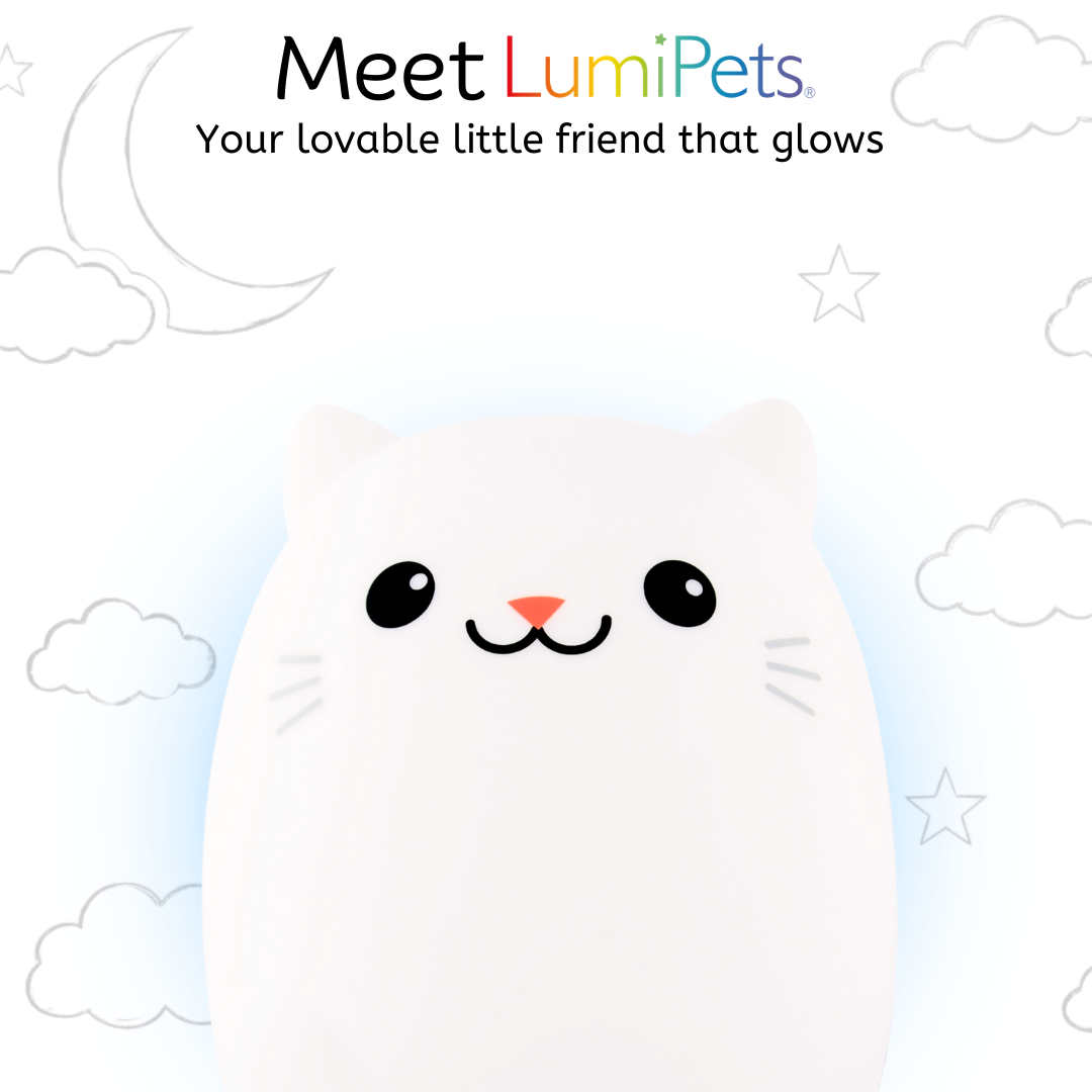 LumiPets Clive the Cat Color-Changing Night Light