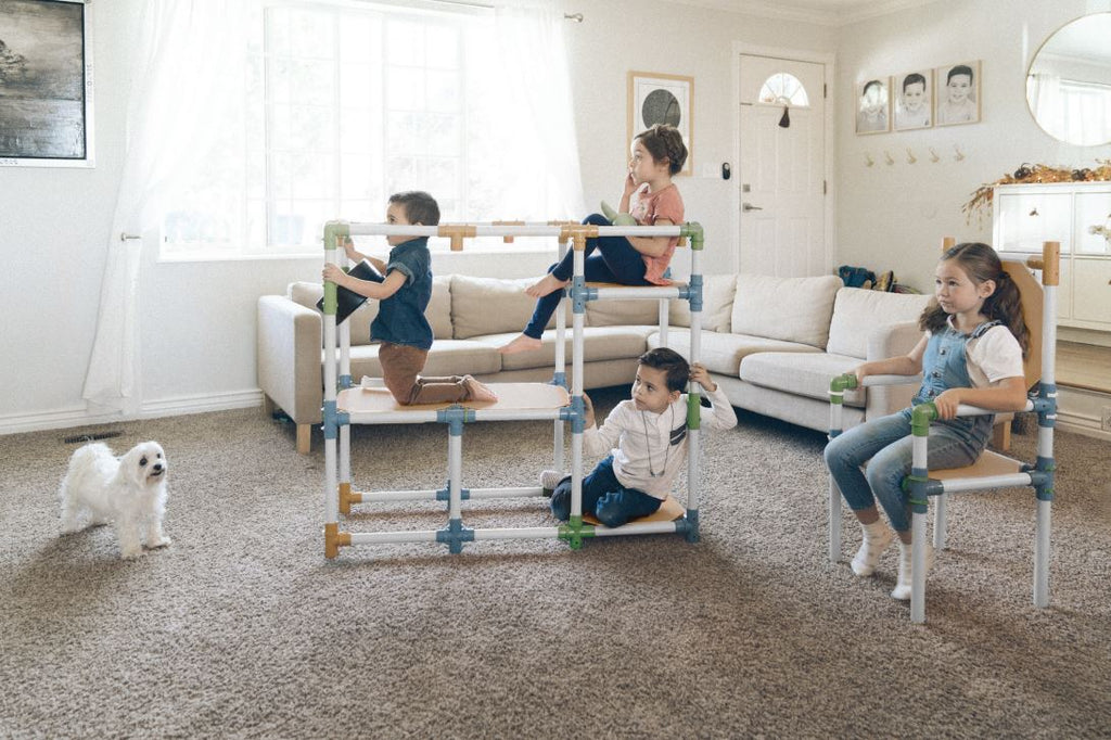 TubeLox Deluxe STEM Building Set – Neutral Colors