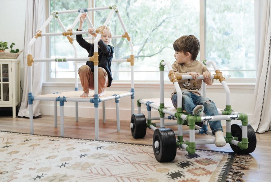 TubeLox Deluxe STEM Building Set – Neutral Colors