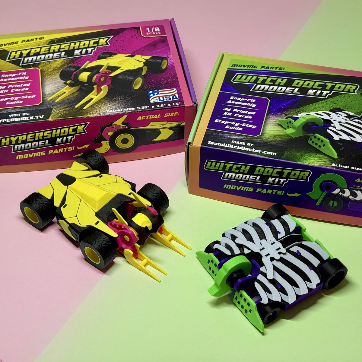 HyperShock & Witch Doctor 1:8 Robot Model Kit Combo