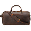 Handmade Crazy Horse Leather Travel Duffle Bag