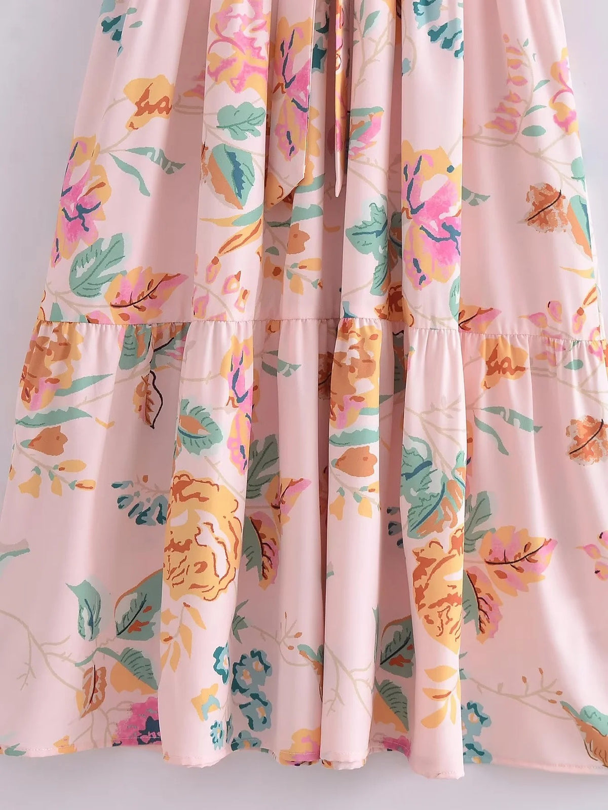 Floral-Print Halter-Neck Maxi Dress
