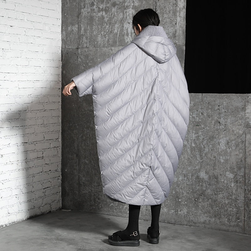 Women's Plus Size Oversized Cocoon Down Coat
