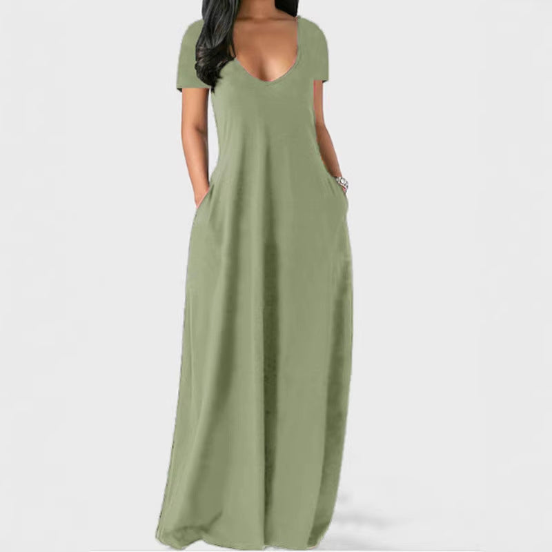Women's Plus Size V-Neck Dress