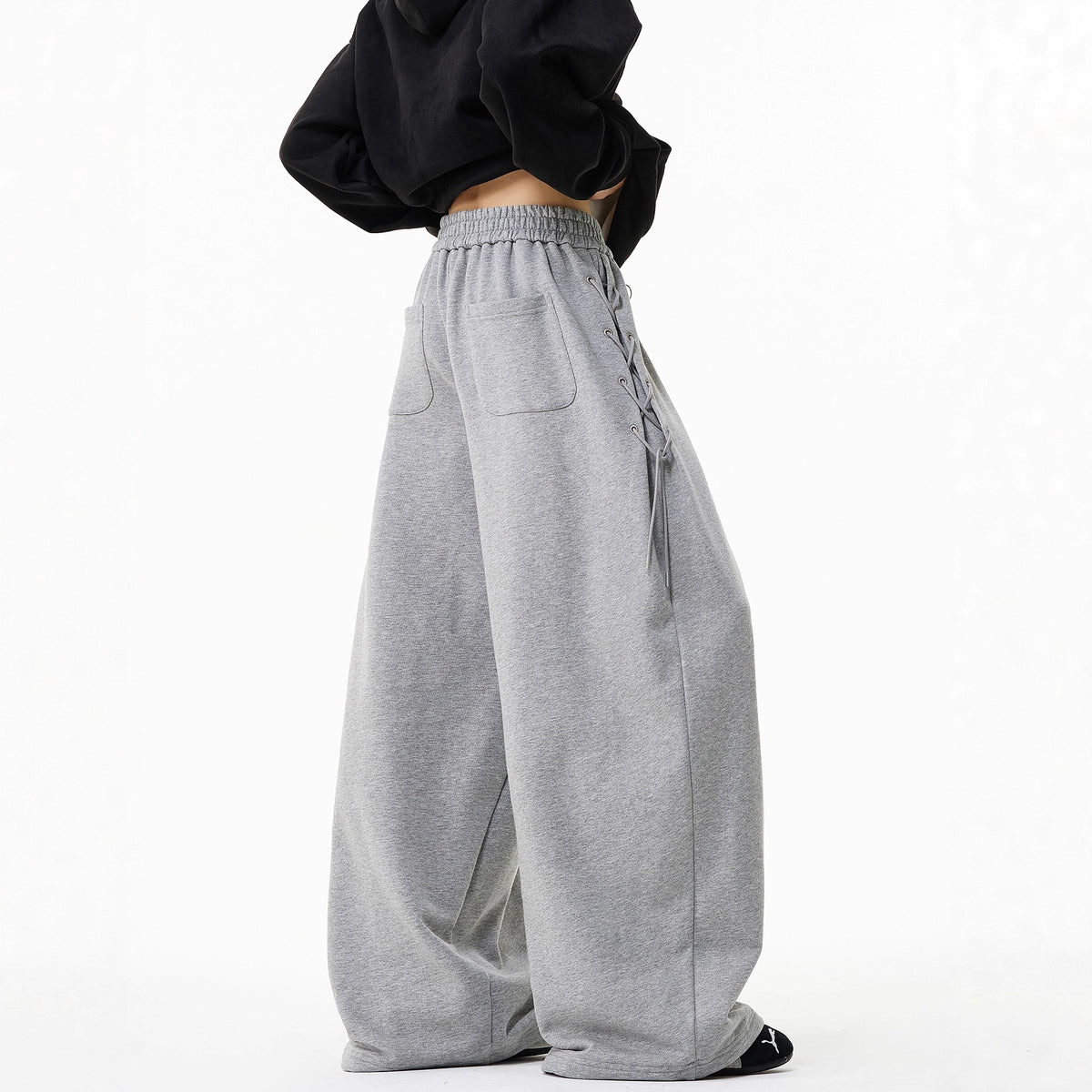 Plus Size Unisex Wide-Leg Jogger Pants