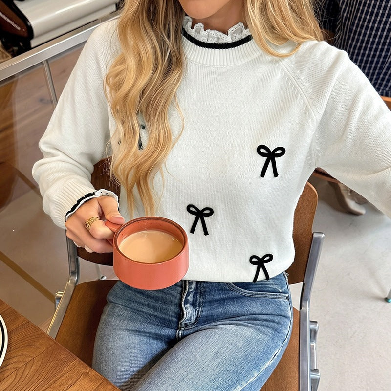 Colorblock Bow Sweater